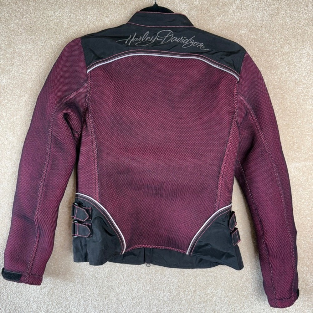 Harley Davidson Womens‎ Riding Jacket Size Small Pink Motorcycle Biker - Picture 5 of 11